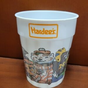 Vintage Hardee's Wisconsin Badgers Big 10 Plastic Drink Cup